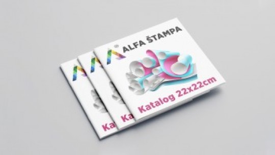 22x22 cm brochures and catalogs (stapled)