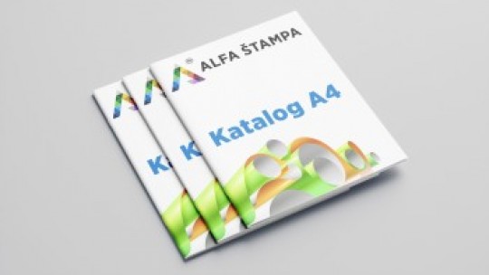A4 brochures and catalogs (stapled)