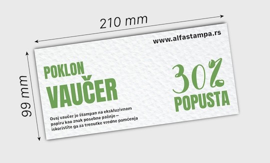 DL vouchers on special paper