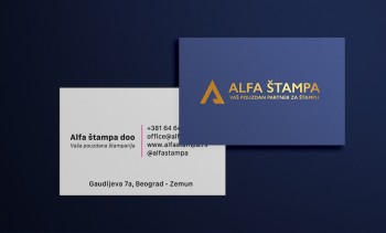European laminated business cards with gold foil