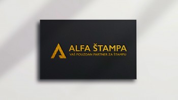 European business cards with gold foil