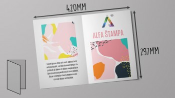 Flajer A3 savijen na format A4