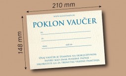 A5 vouchers on special paper
