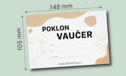 A6 vouchers on special paper