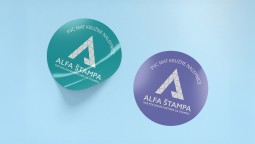 Round PVC stickers